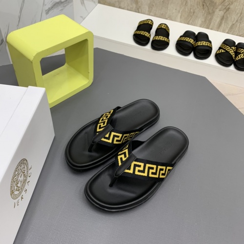 Replica Versace Slippers For Men #909500 $64.00 USD for Wholesale