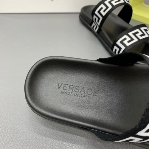Replica Versace Slippers For Men #909502 $64.00 USD for Wholesale