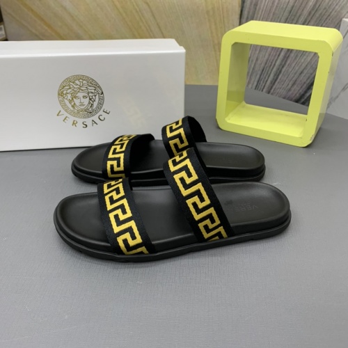 Versace Slippers For Men #909503 $64.00 USD, Wholesale Replica Versace Slippers