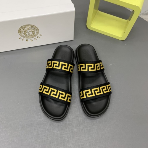 Replica Versace Slippers For Men #909503 $64.00 USD for Wholesale