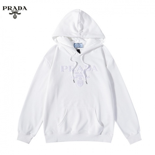 Prada Hoodies Long Sleeved For Men #909553 $41.00 USD, Wholesale Replica Prada Hoodies