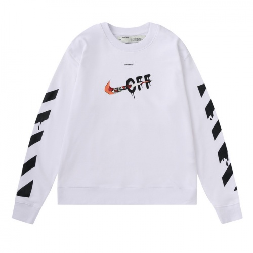 Replica Off-White Hoodies Long Sleeved For Men #909558 $42.00 USD for Wholesale