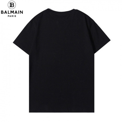 Replica Balmain T-Shirts Short Sleeved For Men #909656 $25.00 USD for Wholesale