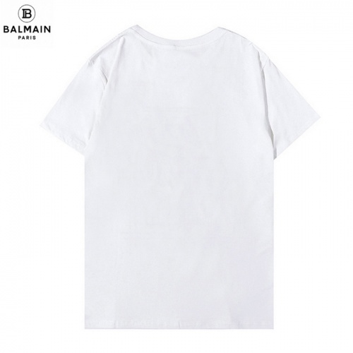 Replica Balmain T-Shirts Short Sleeved For Men #909661 $25.00 USD for Wholesale