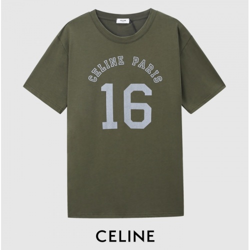 Celine T-Shirts Short Sleeved For Men #909668 $29.00 USD, Wholesale Replica Celine T-Shirts