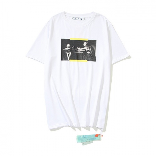 Off-White T-Shirts Short Sleeved For Men #909677 $29.00 USD, Wholesale Replica Off-White T-Shirts