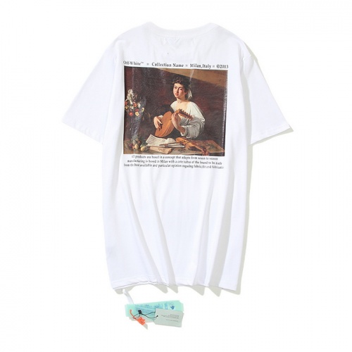Off-White T-Shirts Short Sleeved For Men #909680 $29.00 USD, Wholesale Replica Off-White T-Shirts