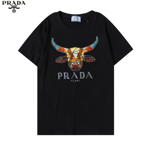 Prada T-Shirts Short Sleeved For Men #909697 $27.00 USD, Wholesale Replica Prada T-Shirts