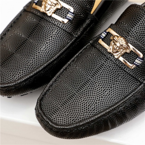 Replica Versace Leather Shoes For Men #909707 $68.00 USD for Wholesale