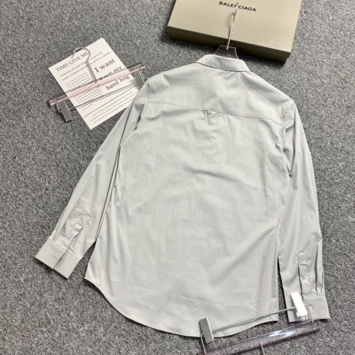 Replica Balenciaga Shirts Long Sleeved For Men #909985 $52.00 USD for Wholesale