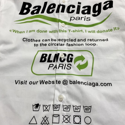 Replica Balenciaga Shirts Long Sleeved For Men #909986 $52.00 USD for Wholesale