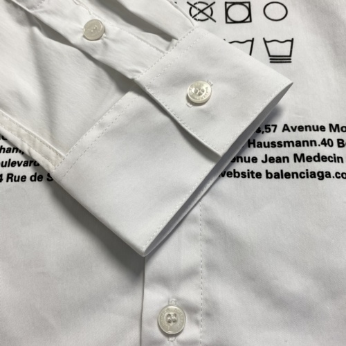 Replica Balenciaga Shirts Long Sleeved For Men #909986 $52.00 USD for Wholesale