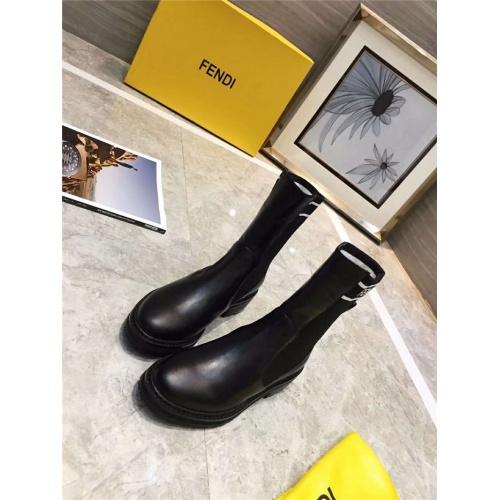 Fendi Fashion Boots For Women #910014 $92.00 USD, Wholesale Replica Fendi Fashion Boots