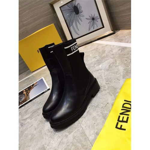 Replica Fendi Fashion Boots For Women #910014 $92.00 USD for Wholesale