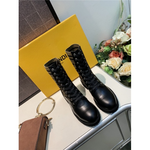 Replica Fendi Fashion Boots For Women #910015 $92.00 USD for Wholesale