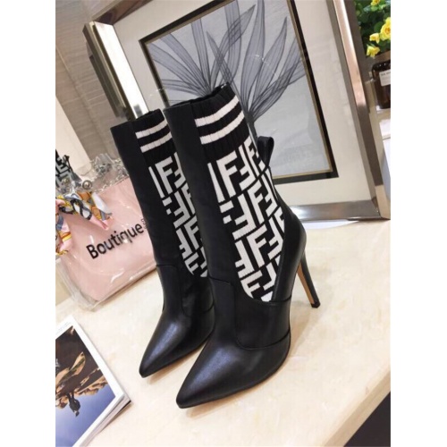 Fendi Fashion Boots For Women #910017 $88.00 USD, Wholesale Replica Fendi Fashion Boots