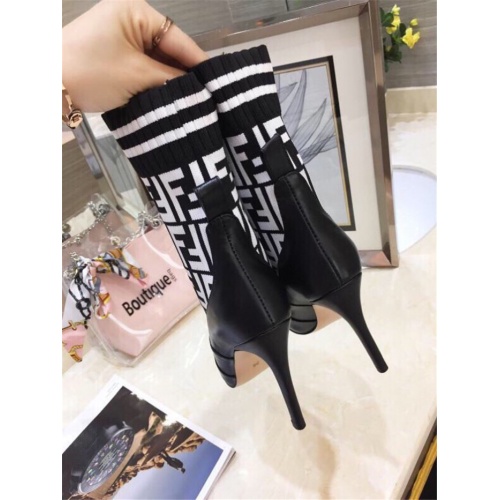 Replica Fendi Fashion Boots For Women #910017 $88.00 USD for Wholesale