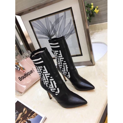 Replica Fendi Fashion Boots For Women #910017 $88.00 USD for Wholesale
