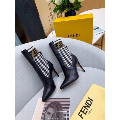 Replica Fendi Fashion Boots For Women #910019 $88.00 USD for Wholesale