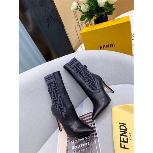 Replica Fendi Fashion Boots For Women #910020 $88.00 USD for Wholesale