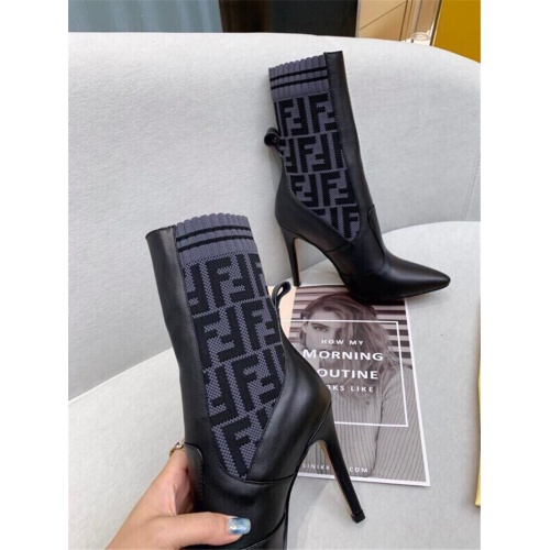 Replica Fendi Fashion Boots For Women #910020 $88.00 USD for Wholesale