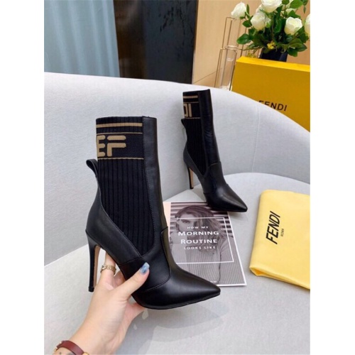 Replica Fendi Fashion Boots For Women #910021 $88.00 USD for Wholesale