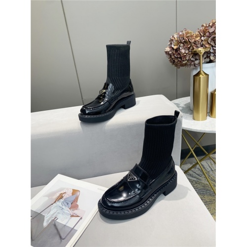 Replica Prada Boots For Women #910052 $98.00 USD for Wholesale