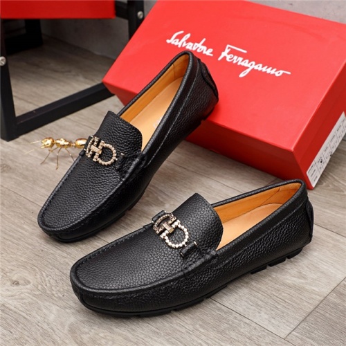 Salvatore Ferragamo Leather Shoes For Men #910117 $68.00 USD, Wholesale Replica Salvatore Ferragamo Leather Shoes