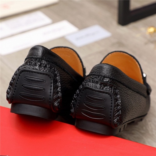 Replica Salvatore Ferragamo Leather Shoes For Men #910117 $68.00 USD for Wholesale
