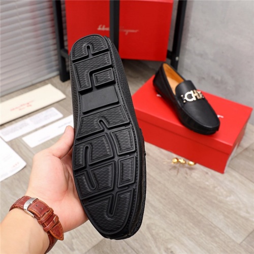 Replica Salvatore Ferragamo Leather Shoes For Men #910117 $68.00 USD for Wholesale