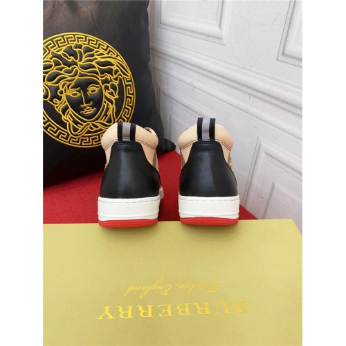 Replica Burberry High Tops Shoes For Men #910134 $88.00 USD for Wholesale