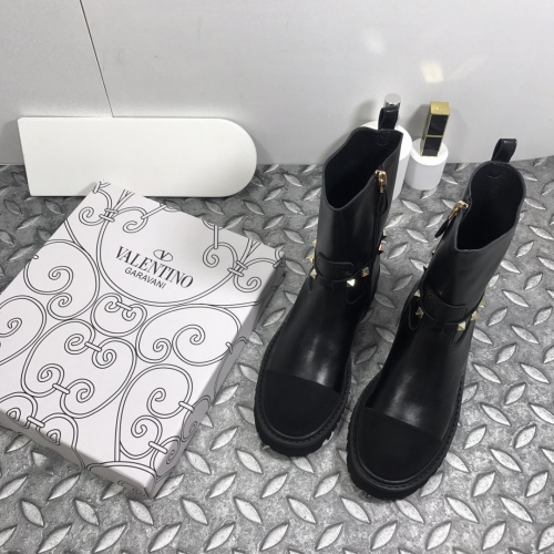 Replica Valentino Boots For Women #910381 $83.00 USD for Wholesale