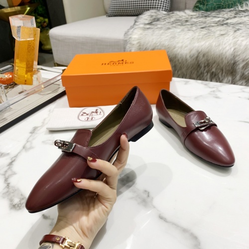 Replica Hermes Casual Shoes For Women #910407 $80.00 USD for Wholesale