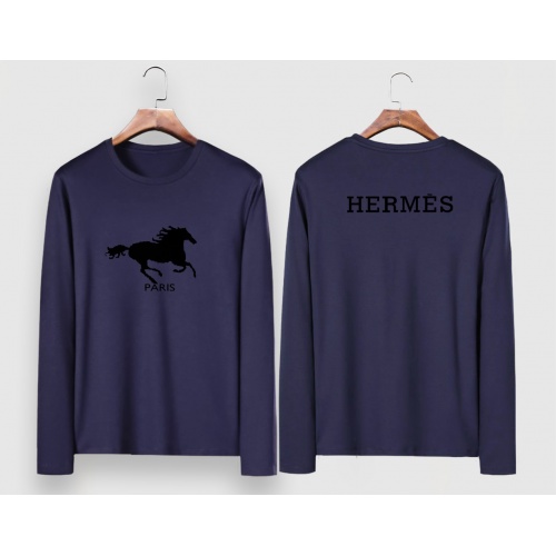 Hermes T-Shirts Long Sleeved For Men #910598 $34.00 USD, Wholesale Replica Hermes T-Shirts