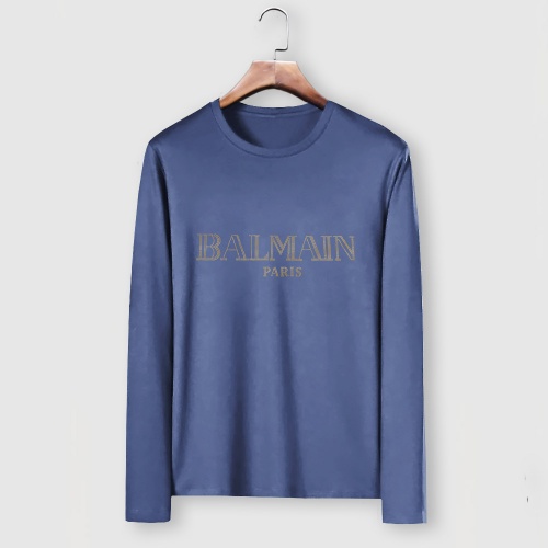 Balmain T-Shirts Long Sleeved For Men #910644 $34.00 USD, Wholesale Replica Balmain T-Shirts