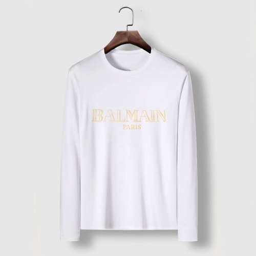 Balmain T-Shirts Long Sleeved For Men #910646 $34.00 USD, Wholesale Replica Balmain T-Shirts