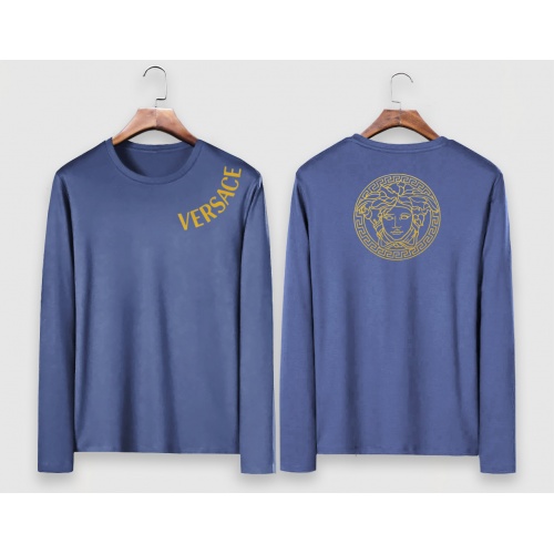 Versace T-Shirts Long Sleeved For Men #910651 $34.00 USD, Wholesale Replica Versace T-Shirts