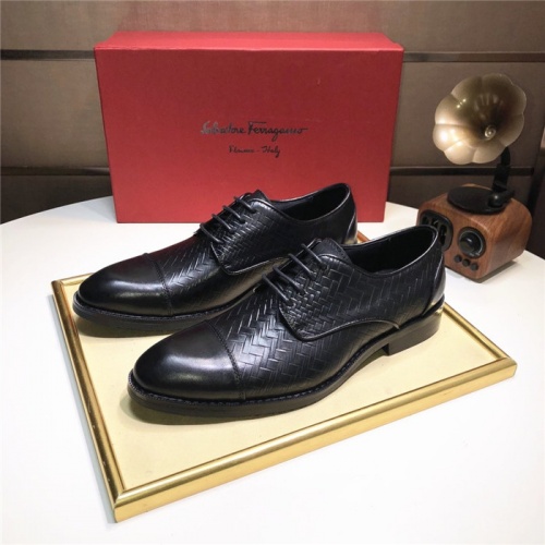 Salvatore Ferragamo Leather Shoes For Men #910777 $82.00 USD, Wholesale Replica Salvatore Ferragamo Leather Shoes
