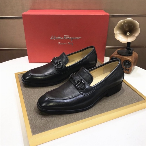 Salvatore Ferragamo Leather Shoes For Men #910780 $88.00 USD, Wholesale Replica Salvatore Ferragamo Leather Shoes
