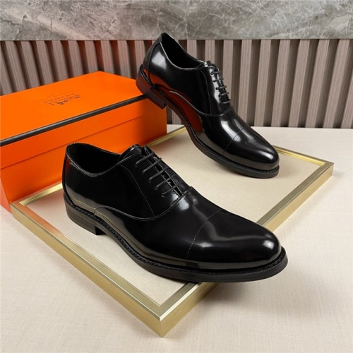 Hermes Leather Shoes For Men #910794 $85.00 USD, Wholesale Replica Hermes Leather Shoes