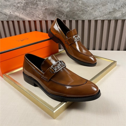 Hermes Leather Shoes For Men #910797 $88.00 USD, Wholesale Replica Hermes Leather Shoes
