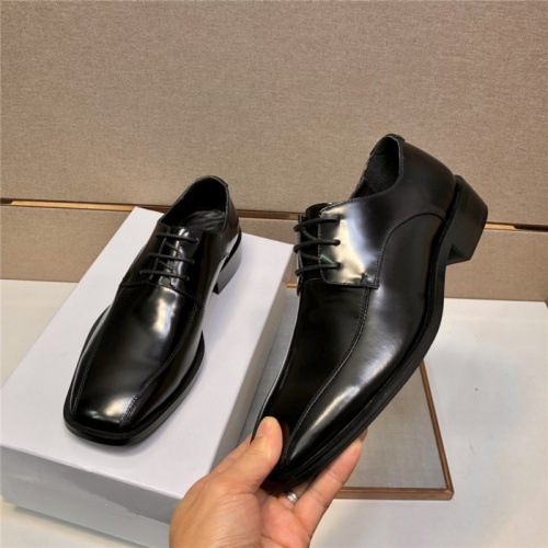 Replica Balenciaga Leather Shoes For Men #910845 $85.00 USD for Wholesale