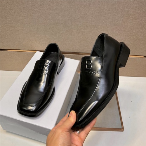 Replica Balenciaga Leather Shoes For Men #910846 $85.00 USD for Wholesale