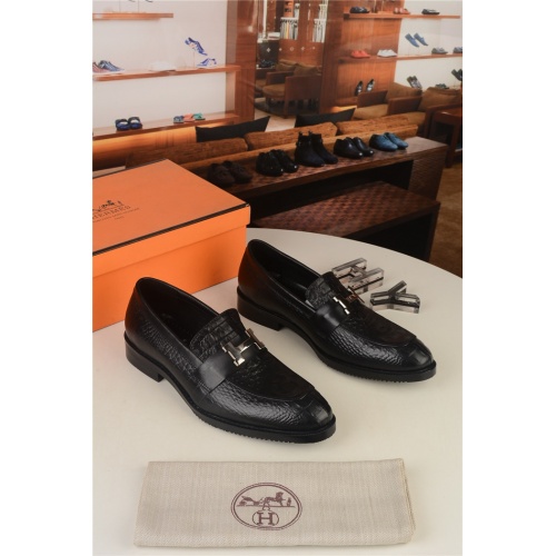 Hermes Leather Shoes For Men #910862 $80.00 USD, Wholesale Replica Hermes Leather Shoes