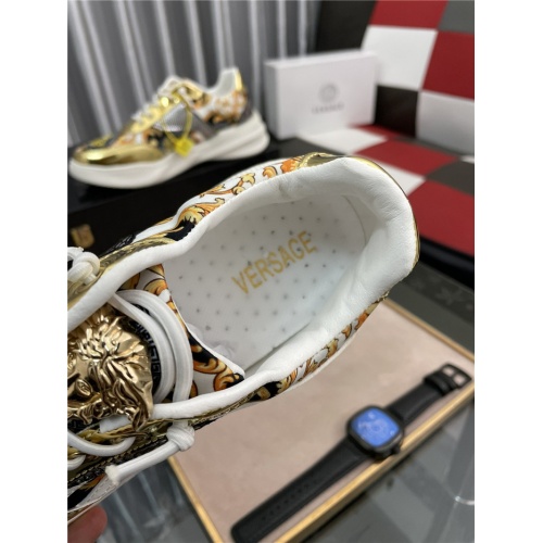 Replica Versace Casual Shoes For Men #911193 $72.00 USD for Wholesale