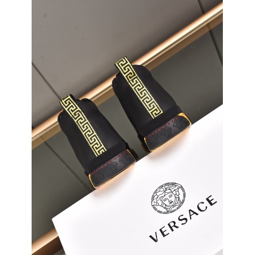 Replica Versace High Tops Shoes For Men #911278 $80.00 USD for Wholesale