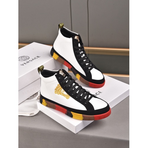Versace High Tops Shoes For Men #911279