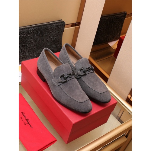 Salvatore Ferragamo Leather Shoes For Men #911704 $118.00 USD, Wholesale Replica Salvatore Ferragamo Leather Shoes