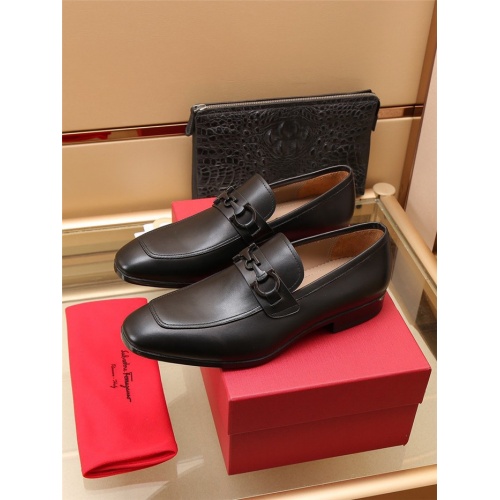 Salvatore Ferragamo Leather Shoes For Men #911707 $118.00 USD, Wholesale Replica Salvatore Ferragamo Leather Shoes