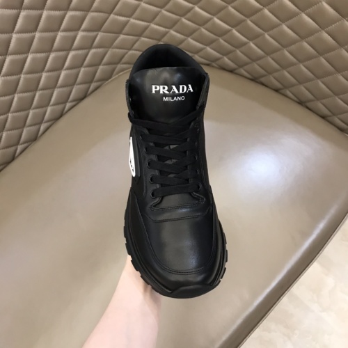 Replica Prada High Tops Shoes For Men #911753 $82.00 USD for Wholesale